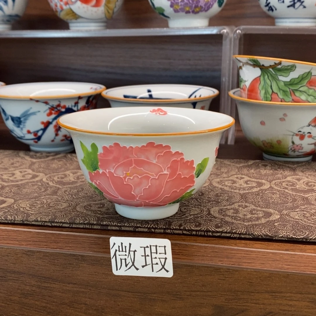 釉下彩老陶泥手工绘制