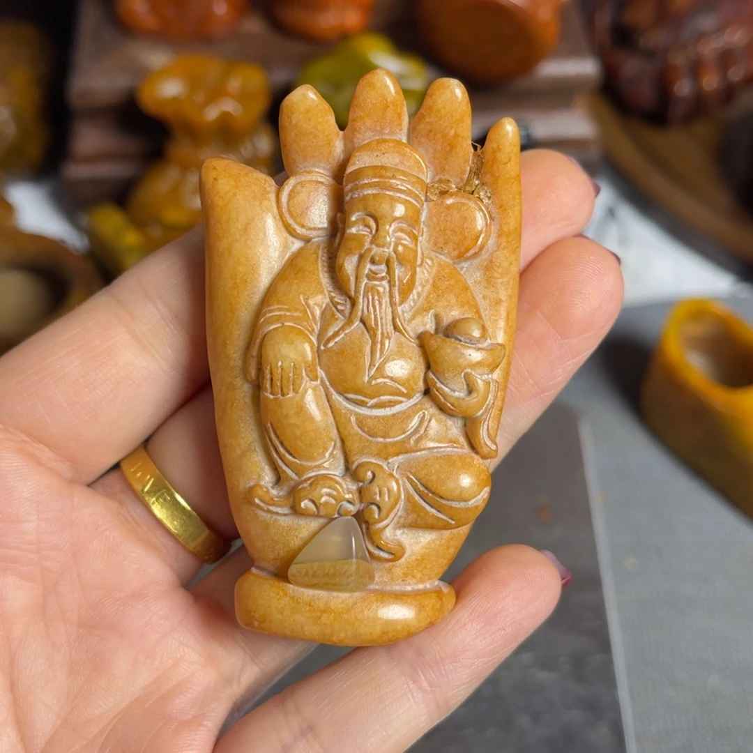 蛇纹石玉合金颈饰
