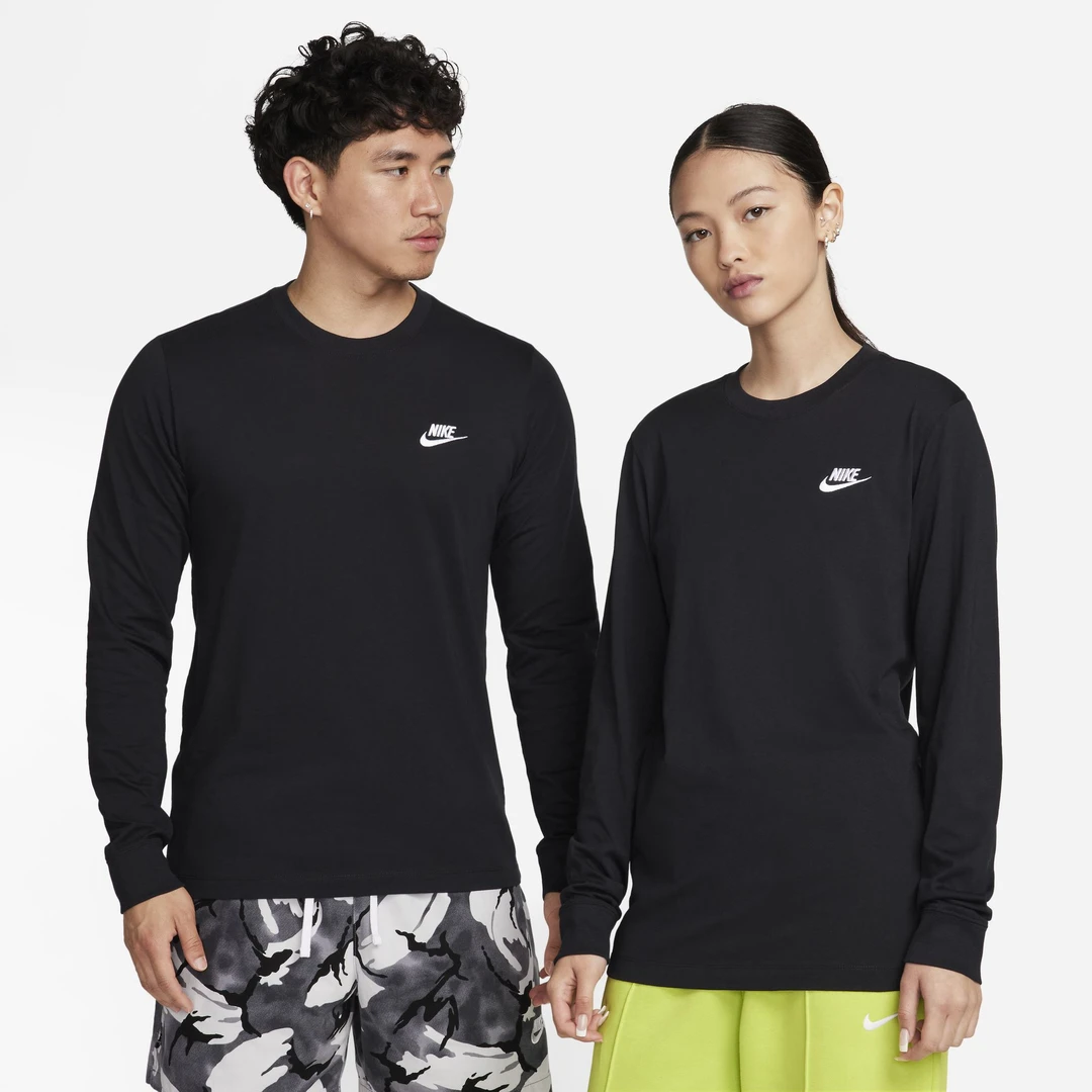 Nike耐克长袖T恤男2025秋新款透气纯棉运动服休闲长袖上衣AR5194