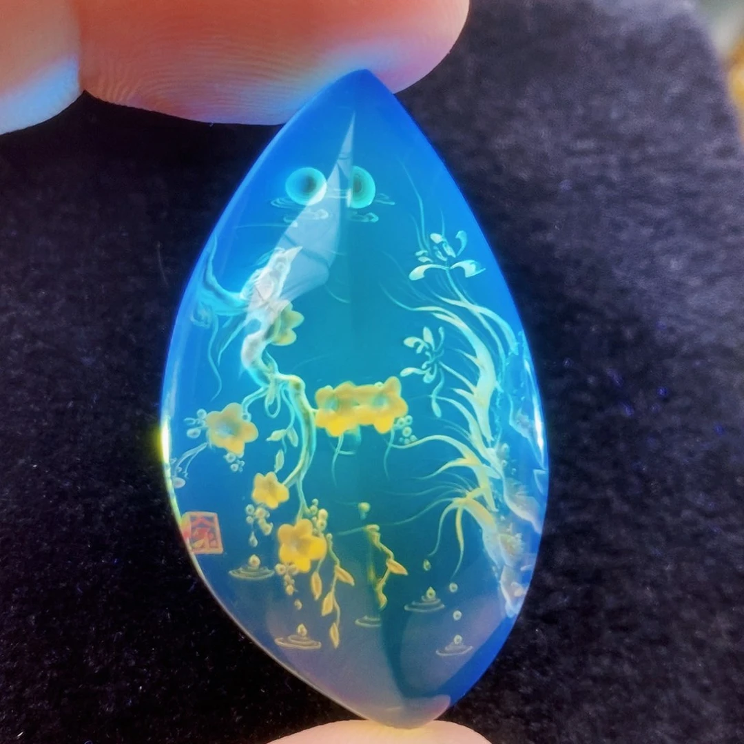 【闪购商品】蓝珀吊坠(不含链)未镶嵌