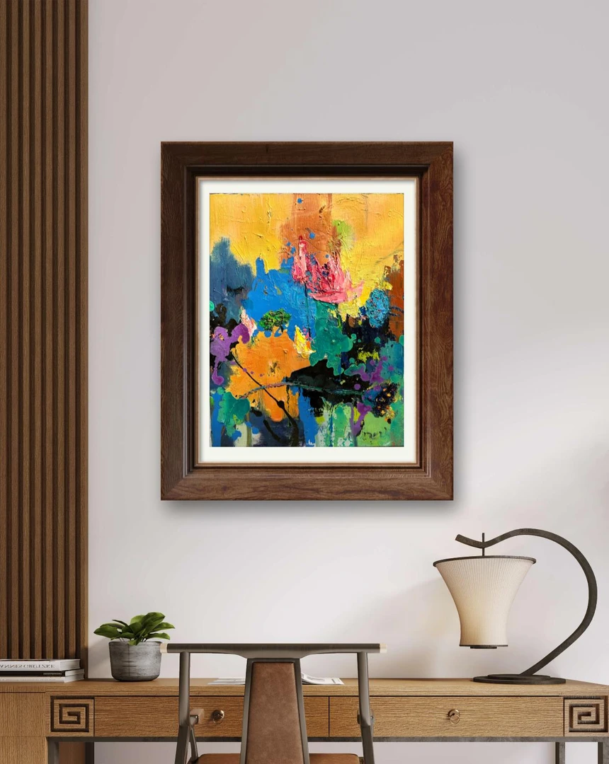 高清打印版画～秋菏～32.40cm