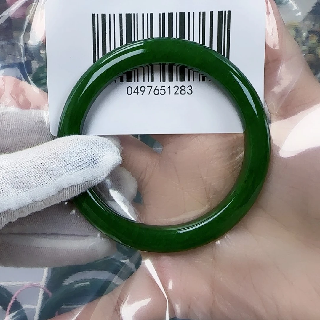 和田玉（碧玉）手镯未镶嵌58