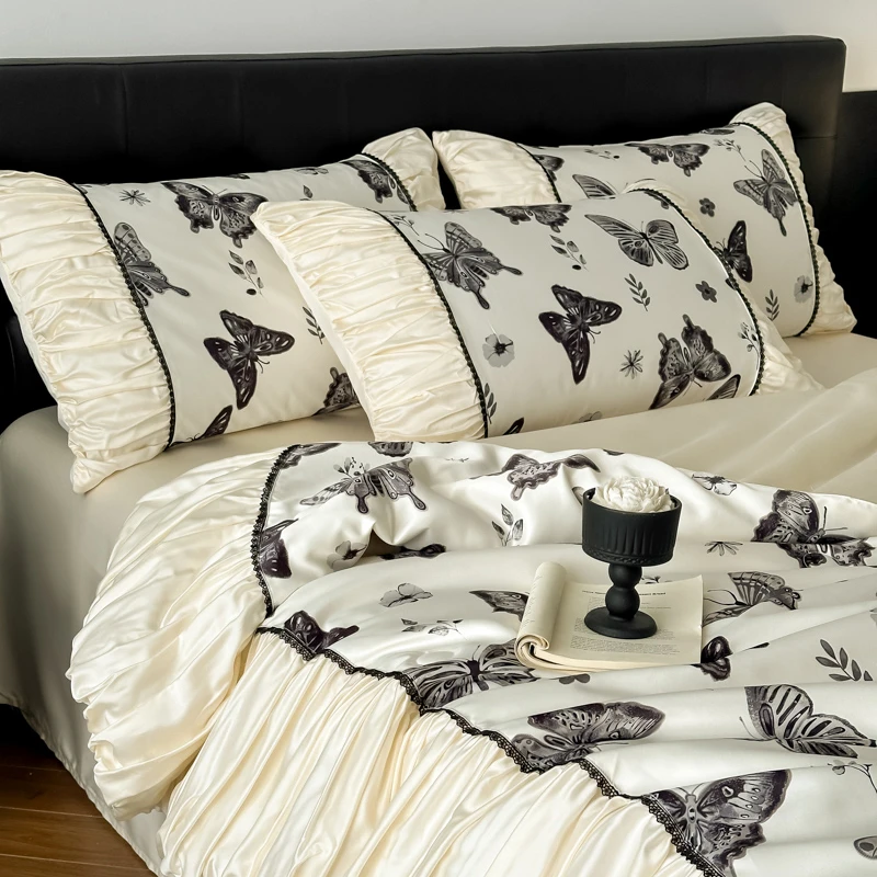 水洗冰丝夏凉被轻奢风双人2025夏季夏被空调被凉感冰丝薄被子被芯