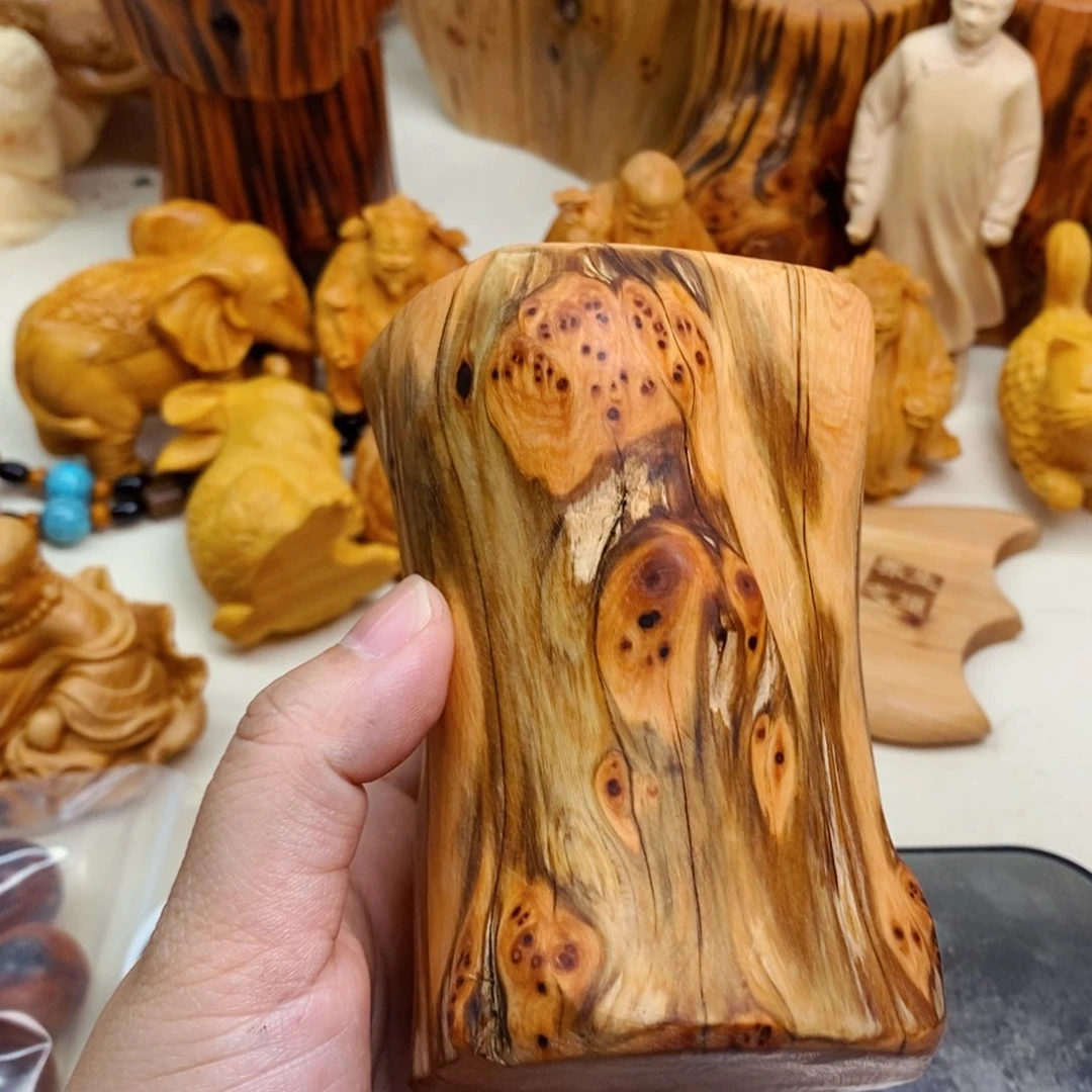 柏木（崖柏）深**戏手把件18