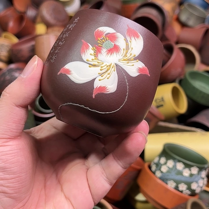 紫砂茶杯全手工紫砂主人杯