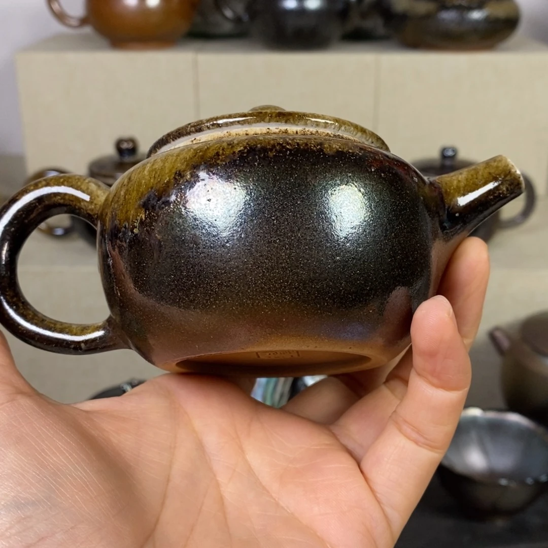 简***活建水紫陶柴烧茶壶