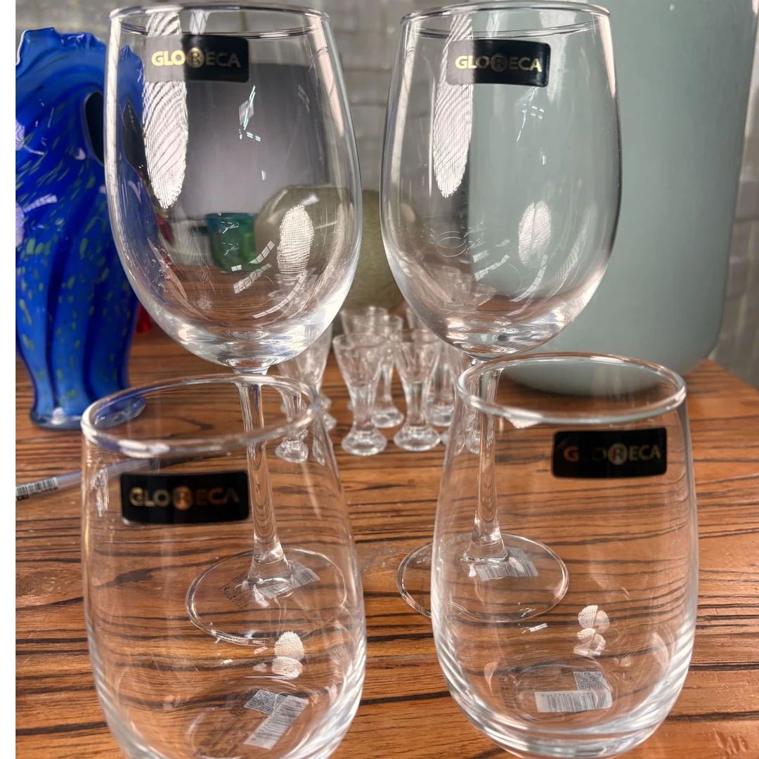 葡萄酒杯透明中国风易清洗水杯纯色酒杯高脚款防摔