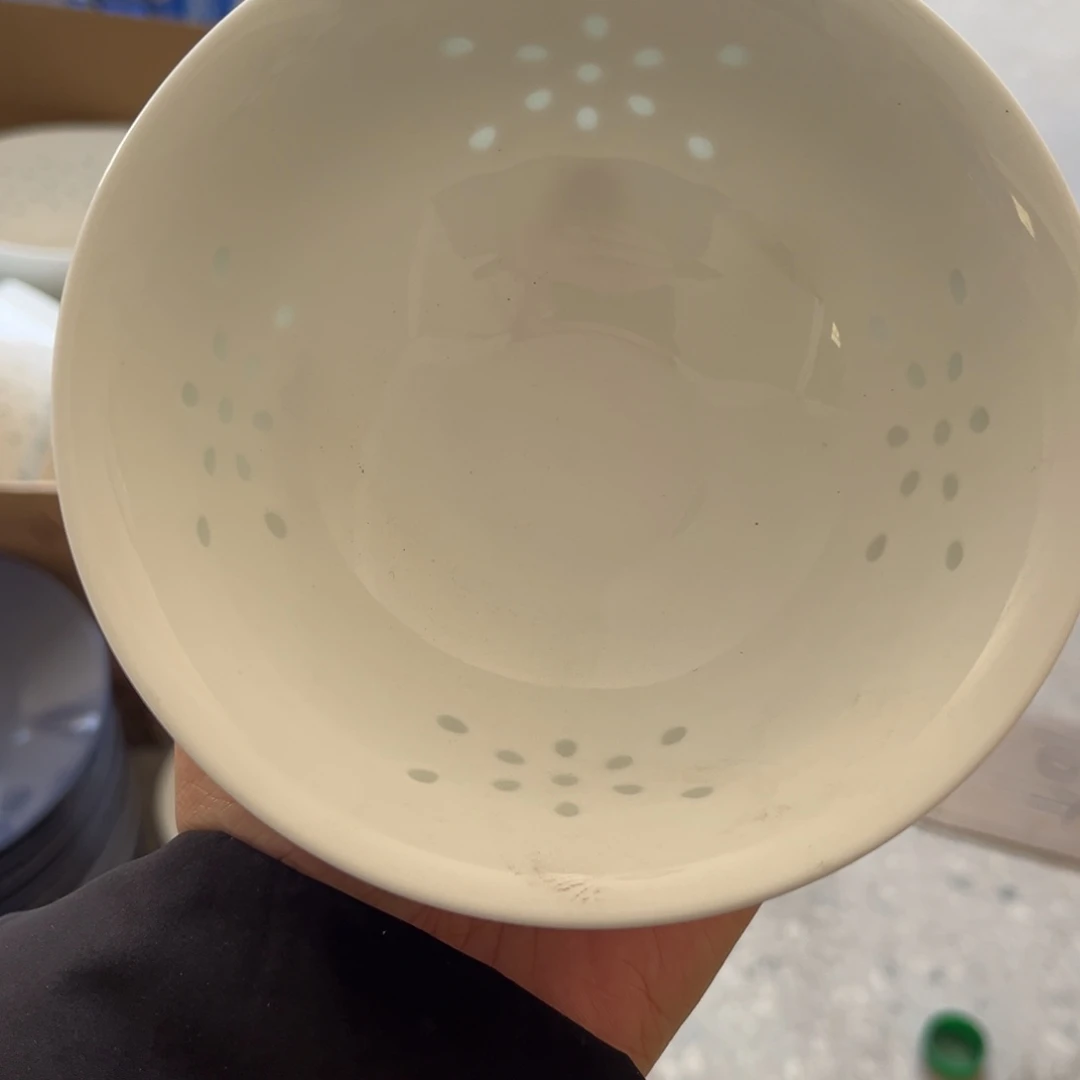 瓷片景德镇高温瓷瑕疵品介意勿拍一单四只包邮