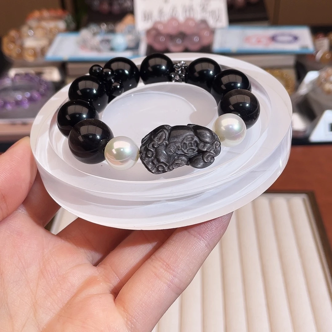 水晶未镶嵌手链耀石多宝16m