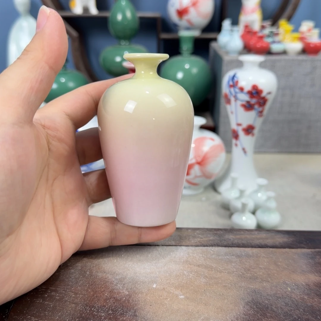 陶瓷手工小花器摆件