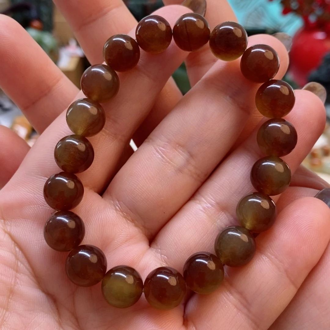 蛇纹石玉手串未镶嵌