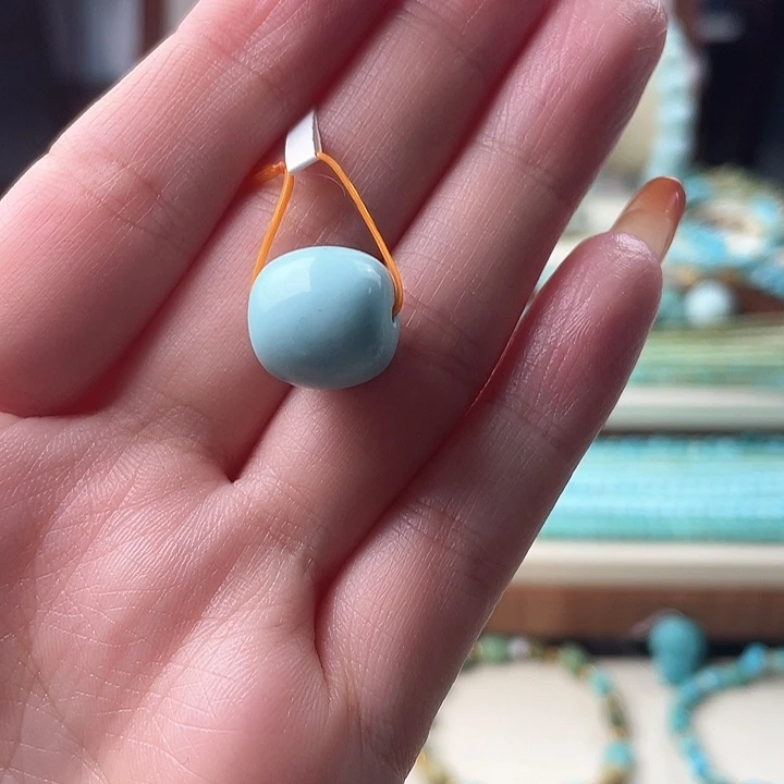 绿松石未镶嵌老型珠