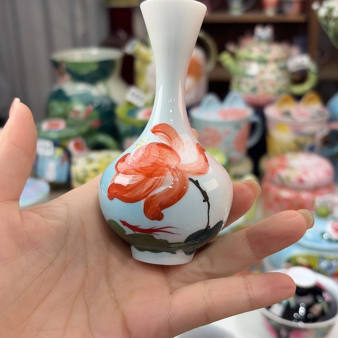 景德镇手绘高温釉下彩陶瓷茶具