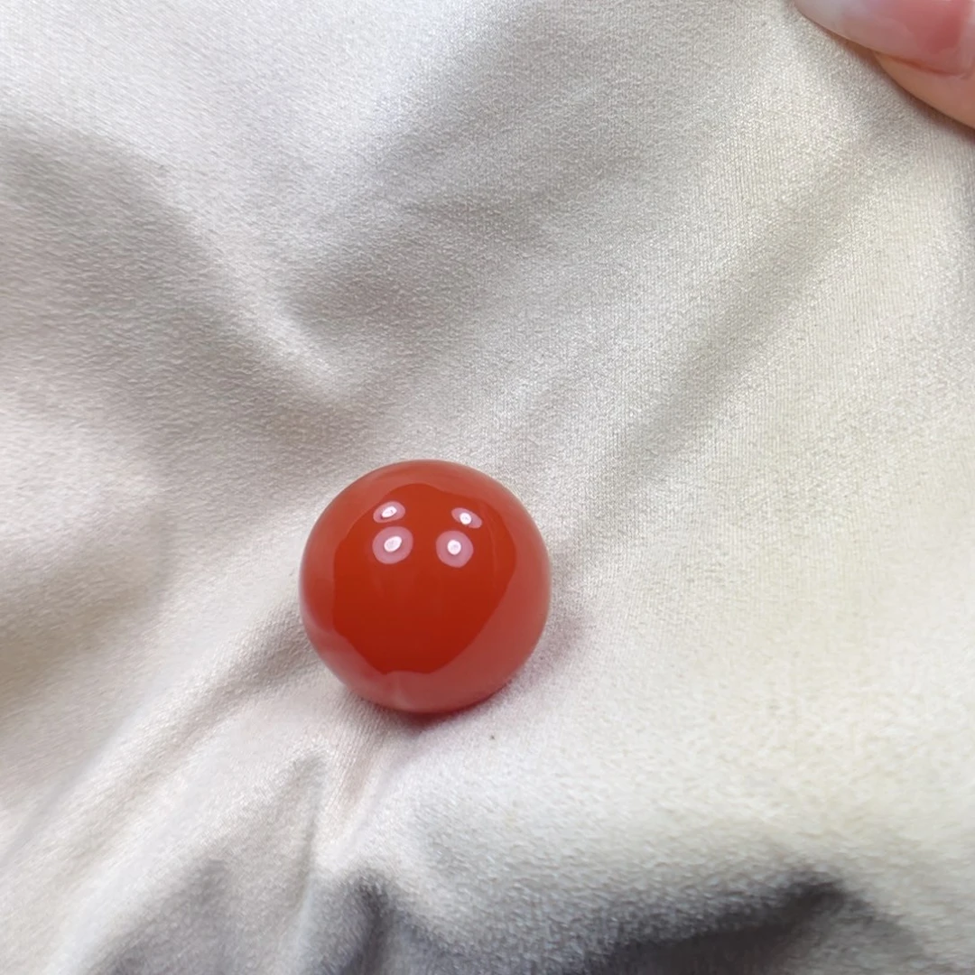 确***神未镶嵌圆珠单株南红玛瑙