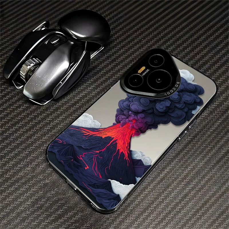 熔岩火山适用华为Pura70Pro手机壳蛇年mate60/50高级感个性防摔壳