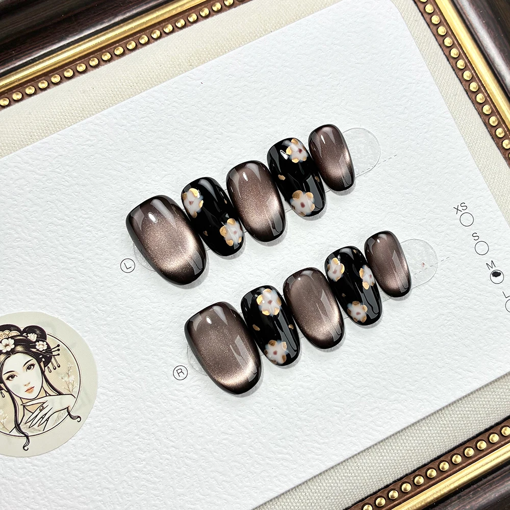 071【轻奢金花D】高品纯手工穿戴甲