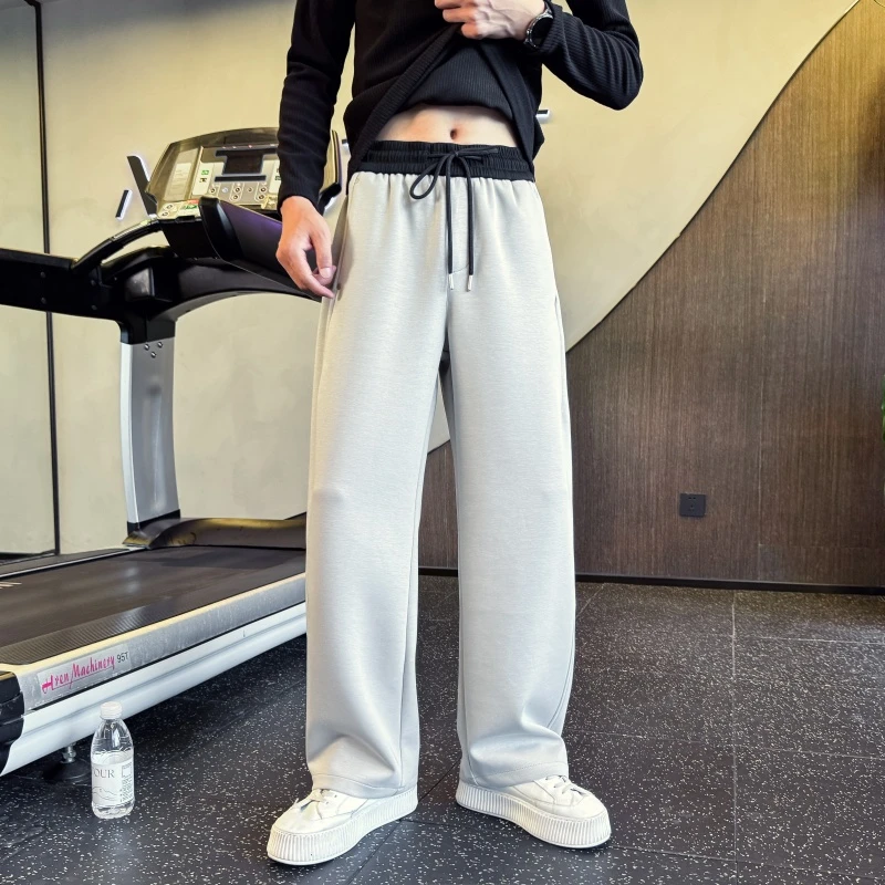 直筒休闲裤男ins潮牌痞帅运动裤2025百搭宽松情侣装卫裤早秋款