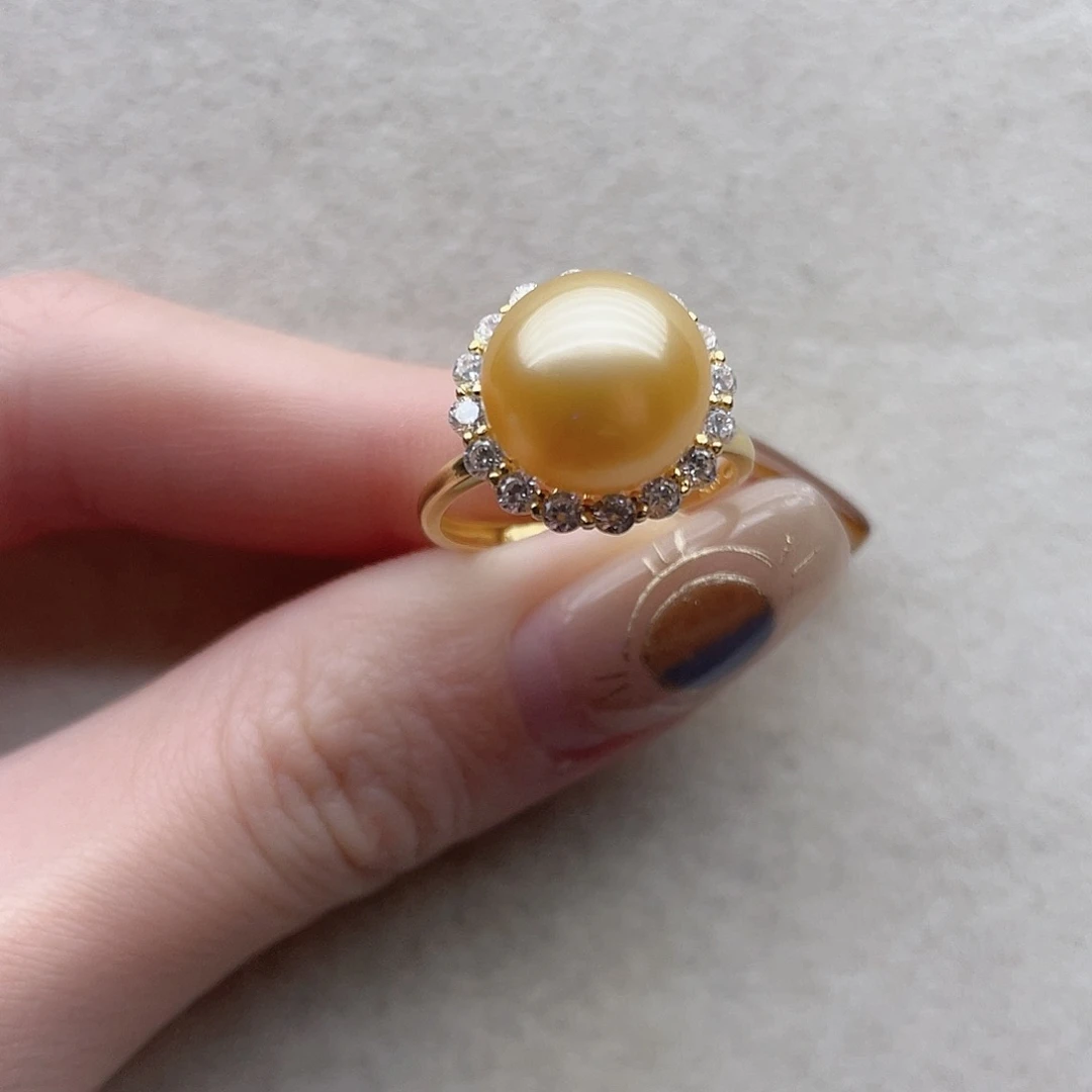 海水珍珠银S925镶嵌戒指64