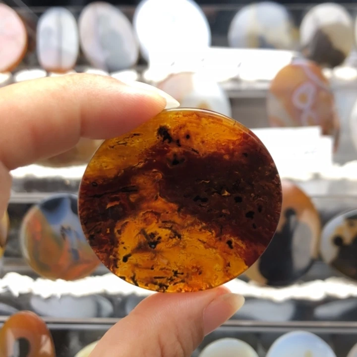 合金玛瑙/玉髓珠宝奇石16有瑕