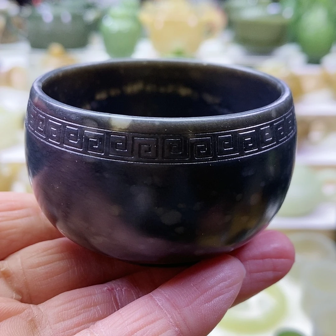 和田玉茶杯未镶嵌