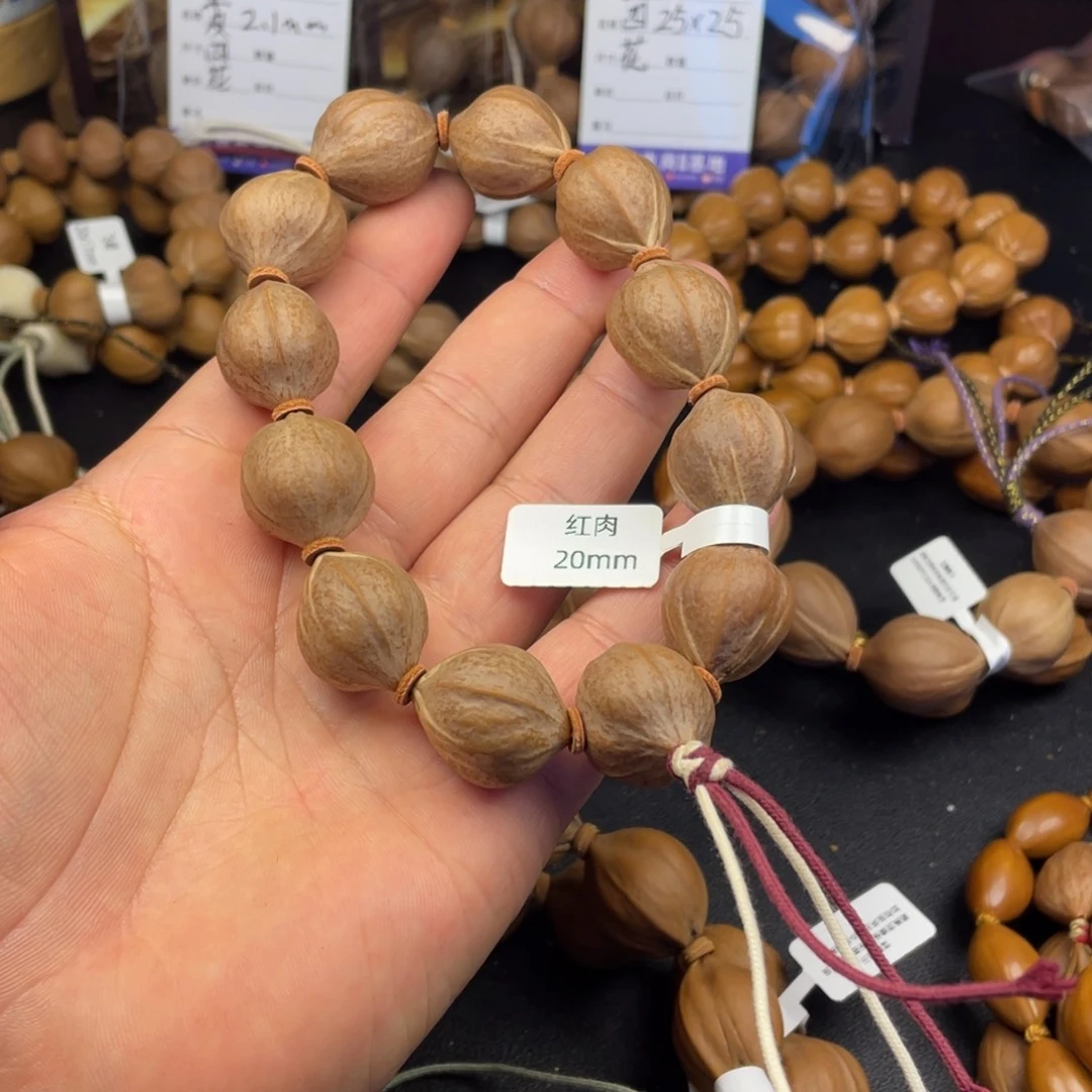 高***门橄榄核手串爆红老料