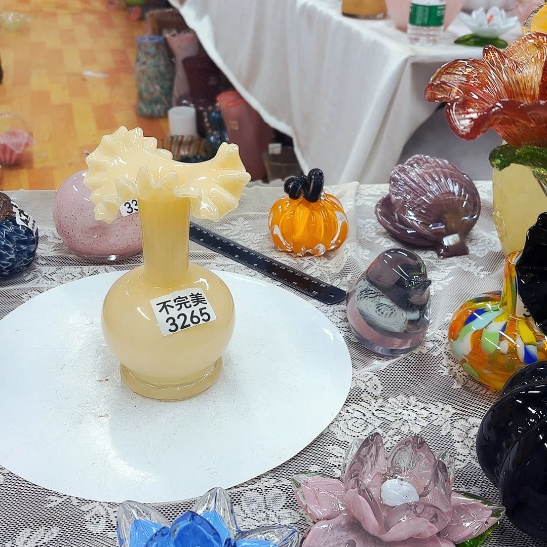 微瑕瑕疵琉璃花瓶花器艺术品