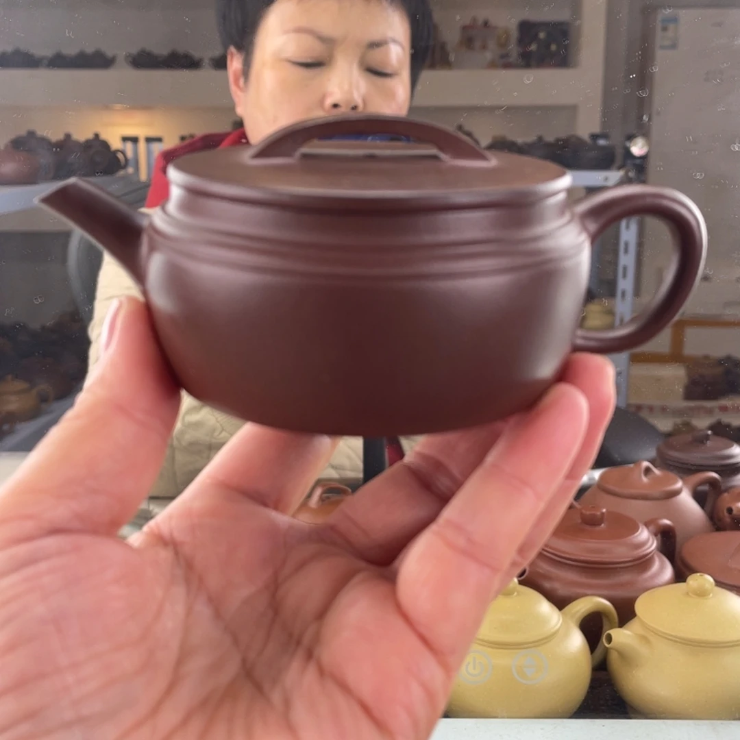 紫砂茶壶四号井底槽清汉瓦120cc