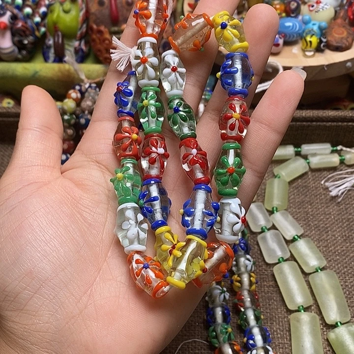 颈饰琉璃随机链子一条038