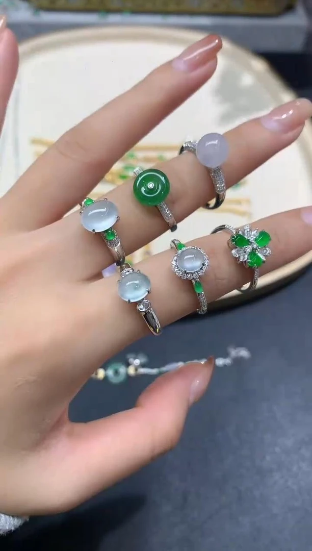 【小鱼严选彩虹盘】翡翠-18K金-多样性发一件-DJ06|CXQ21