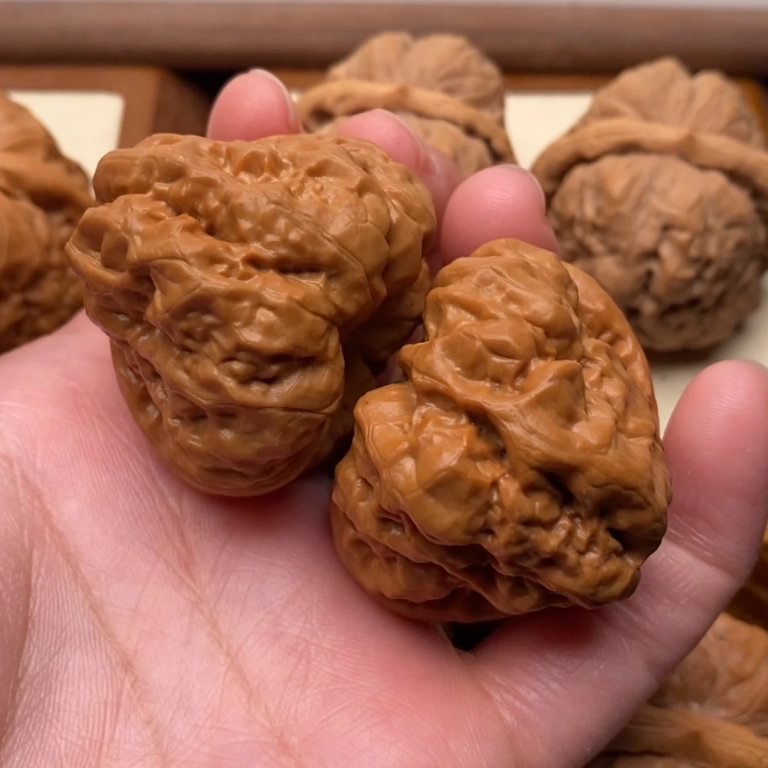 【闪购商品】把件文玩核桃三角蛙边41左右