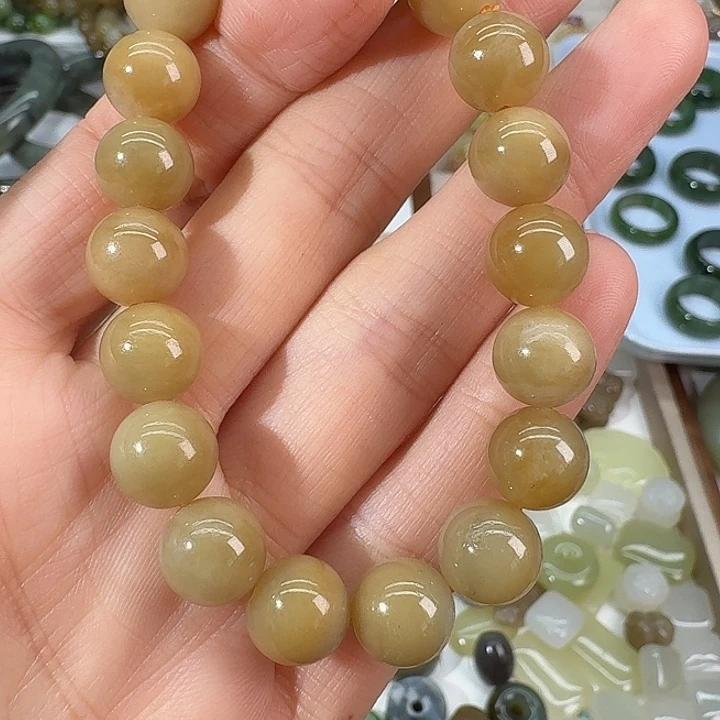 和田玉（糖玉）未镶嵌手链10mm