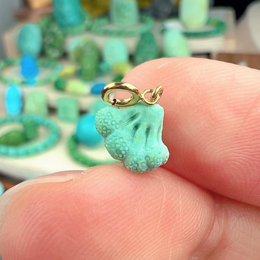 用***5绿松石未镶嵌主播万珍