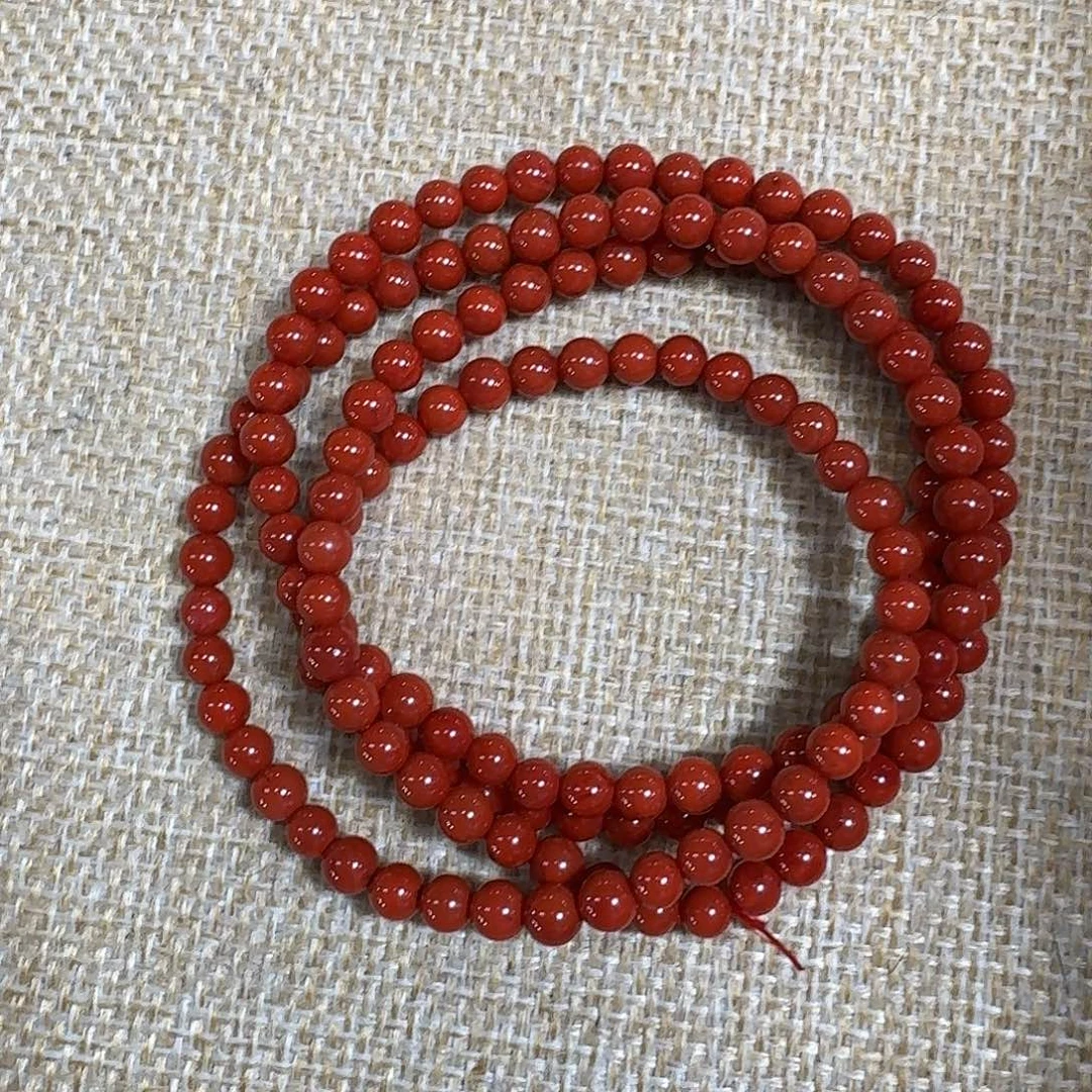 南红玛瑙未镶嵌手链项链多圈原矿瓦西满肉满色柿子锦4大加