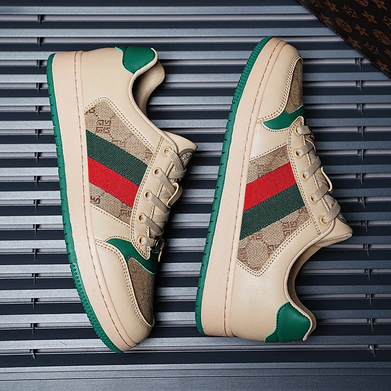 瓦萨奇高奢定制 孟加拉纳帕软皮 牛津提花情侣脏脏鞋9811