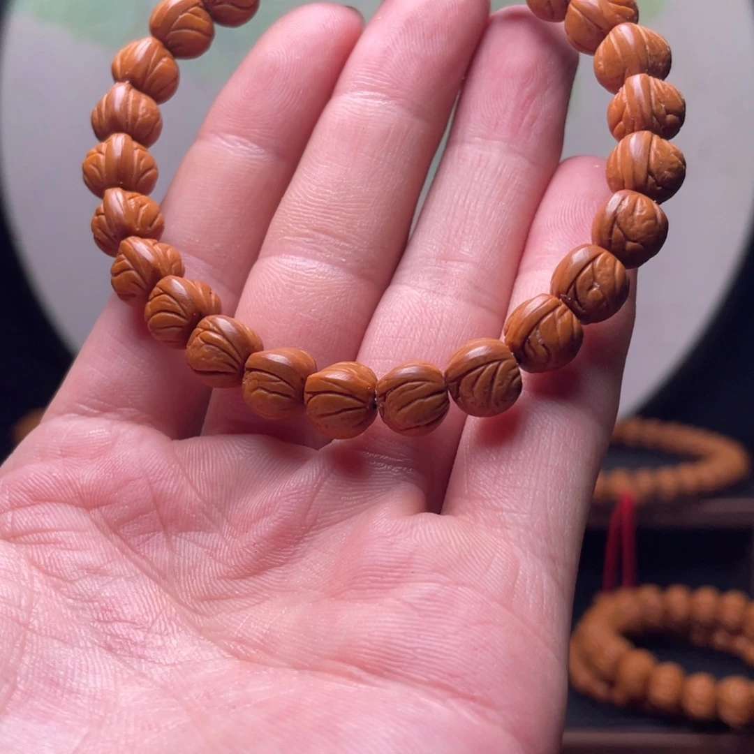 手串桃核10玉龙脊手串