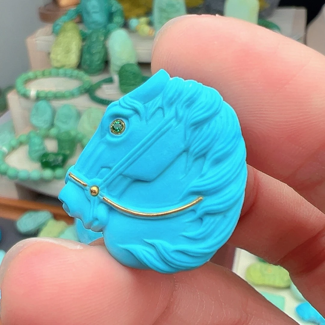 绿松石未镶嵌主播万珍