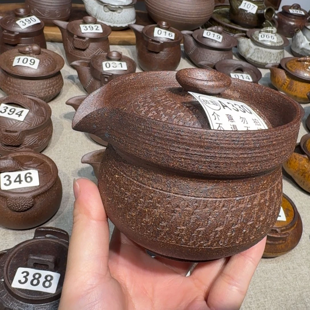 粗瓷茶具素色盖碗