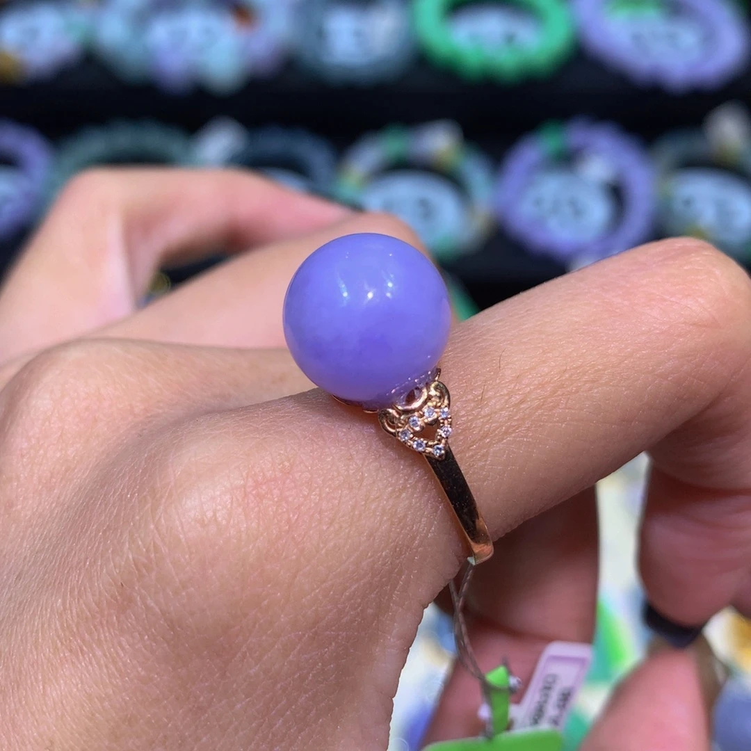 翡翠18K金镶嵌手链翡翠