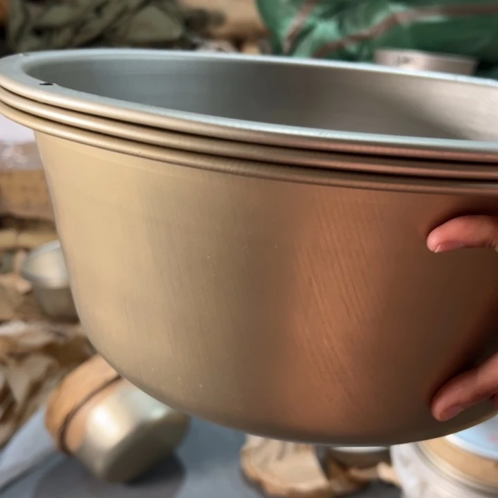 厚款铝合金盆3个34cm