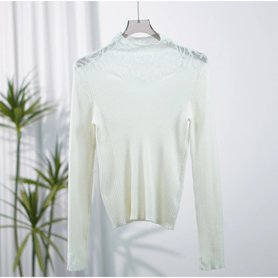 朗S系列  F270 女装秋时尚长袖针织毛衣象牙白8Q523M293