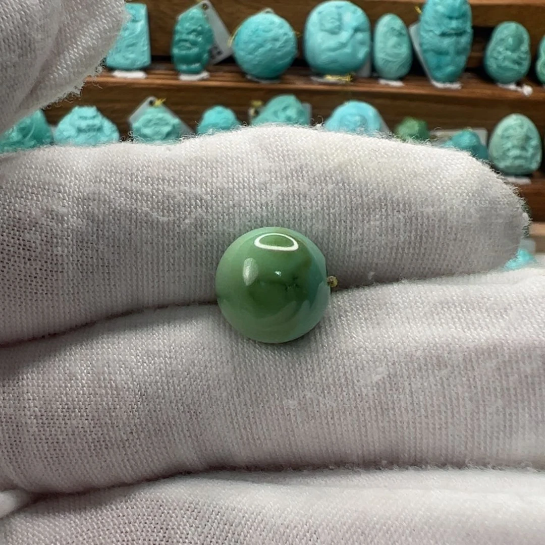 绿松石未镶嵌圆珠11mm