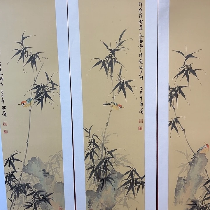 国画听兰老师花鸟