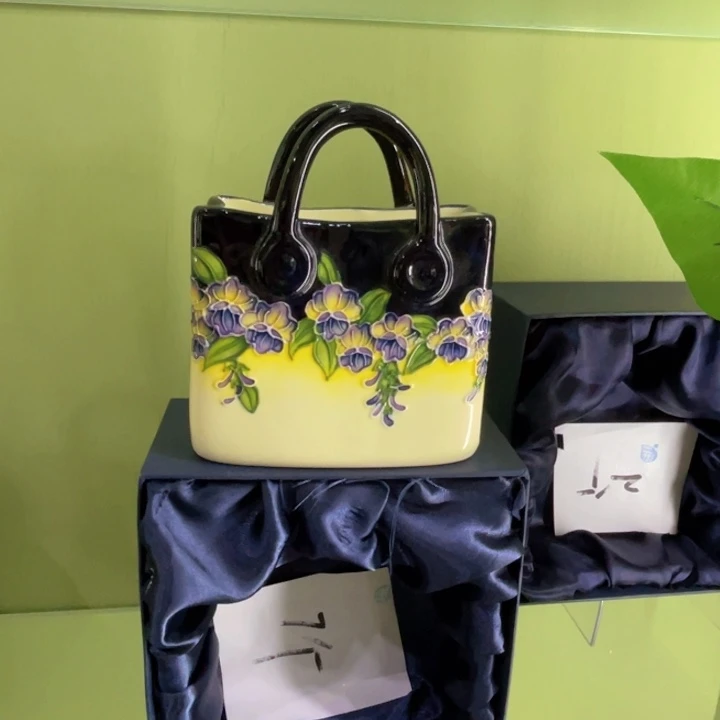 无盖款新骨瓷15cm珐琅彩包一个