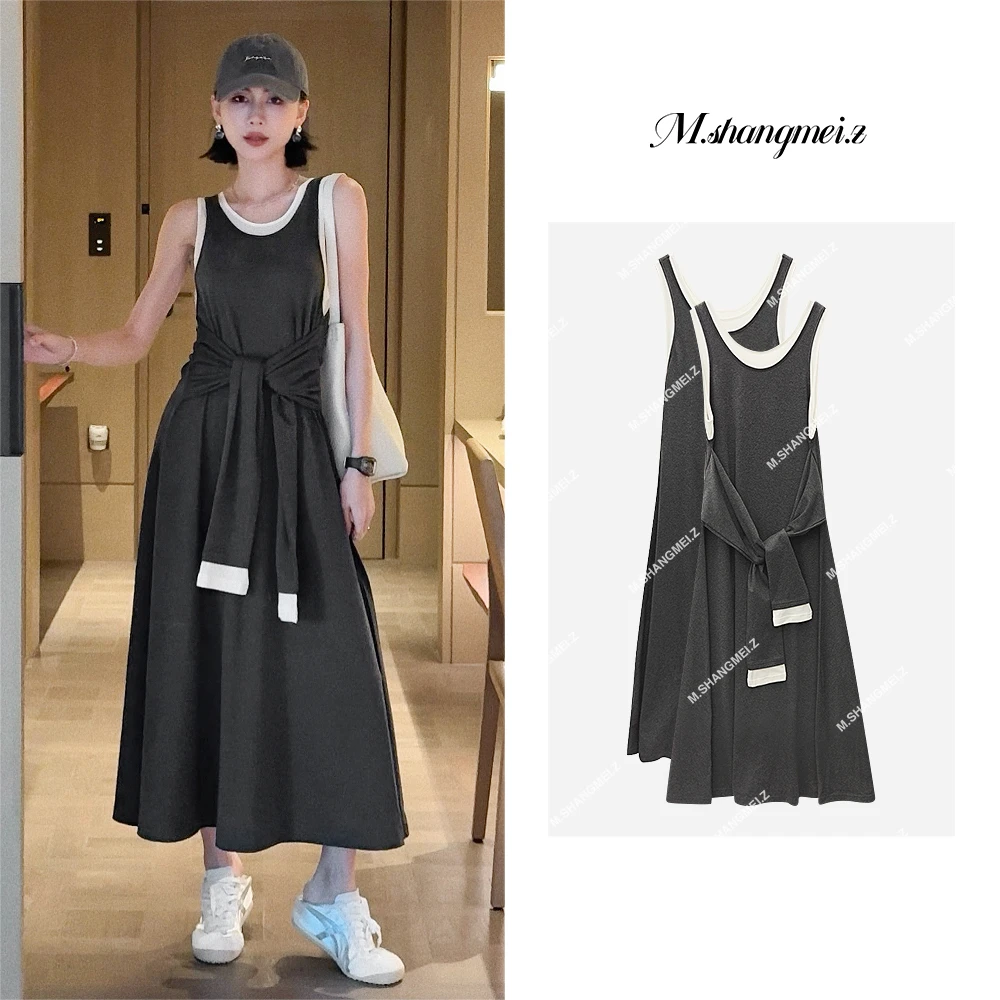 M.SHANGMEI.Z/沐熙【拥抱你】美大哥时尚夏季舒适无袖连衣裙X062611