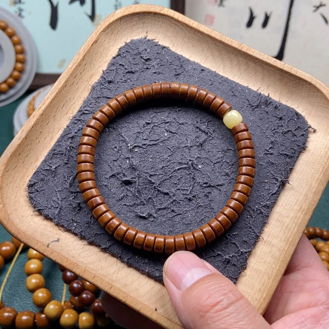 紫金鼠手串7mm纯手工鼠片