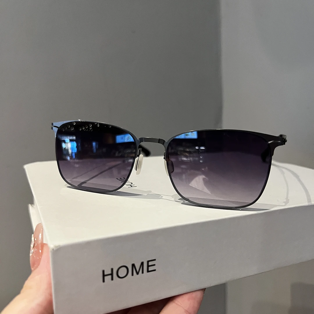 复古金属超轻超薄墨镜男款开车驾驶钓鱼户外太阳眼镜防紫外线大框