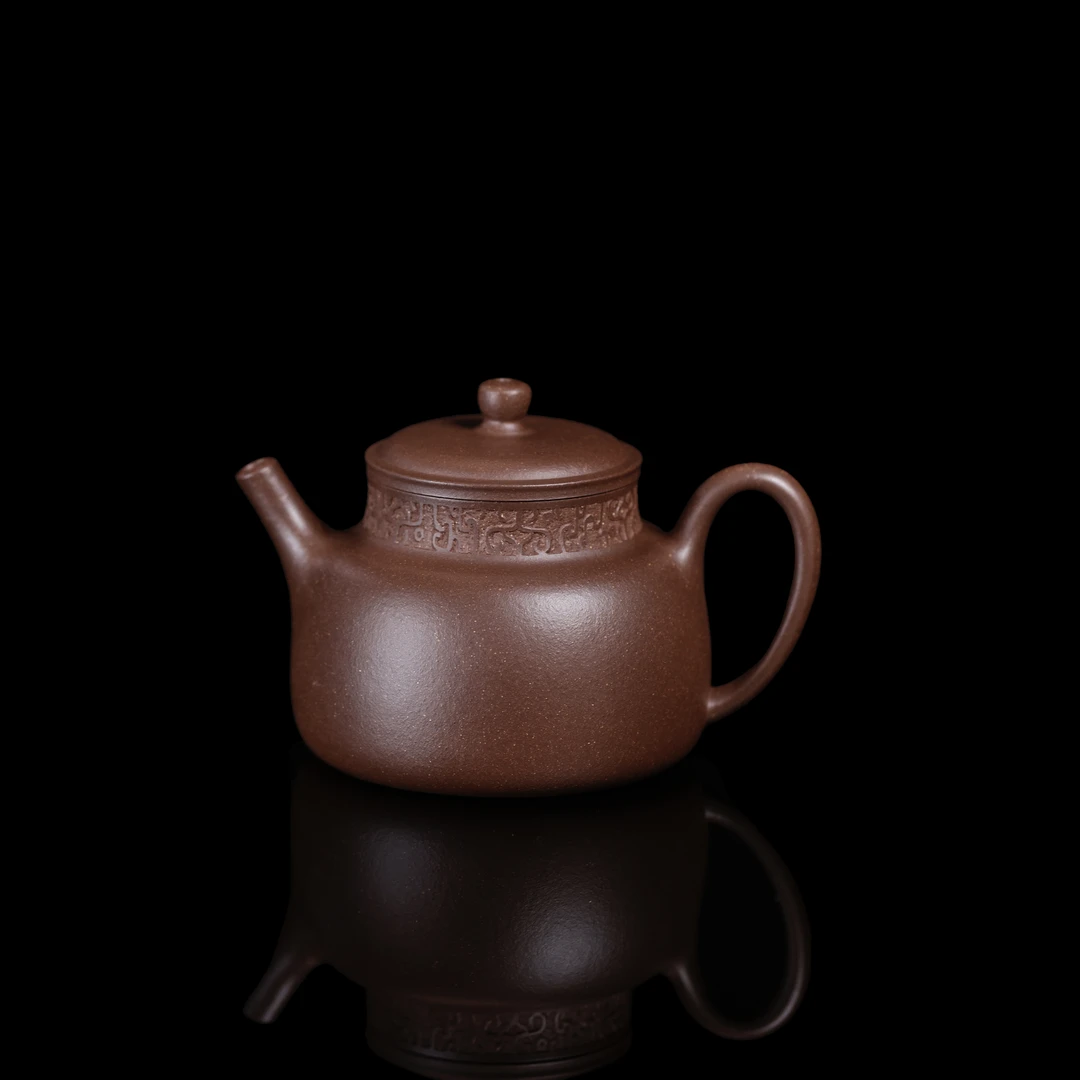 <九门自营>精工半手言心宜兴紫砂壶170毫升左右