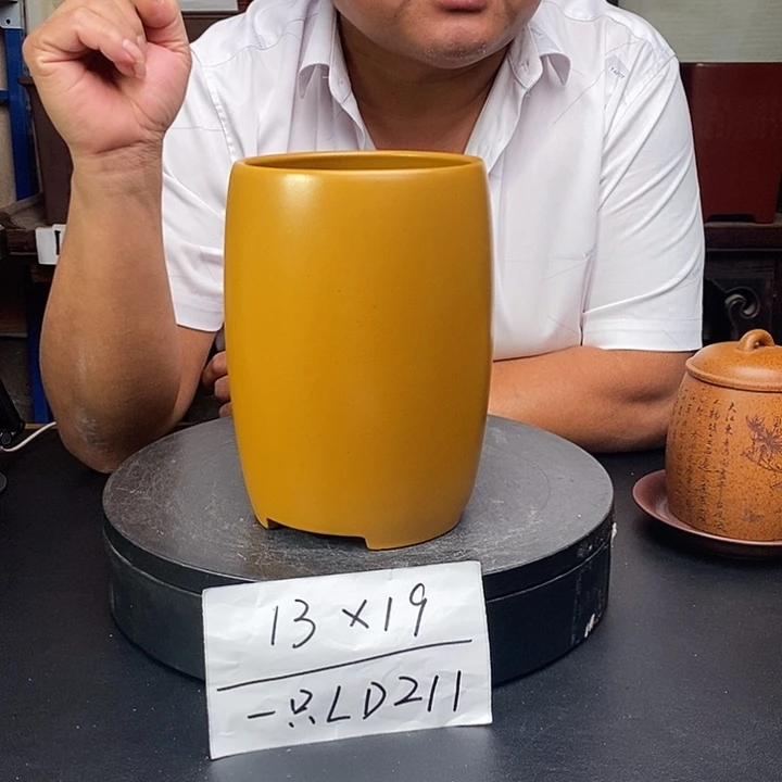 紫砂花盆货号一只LD211