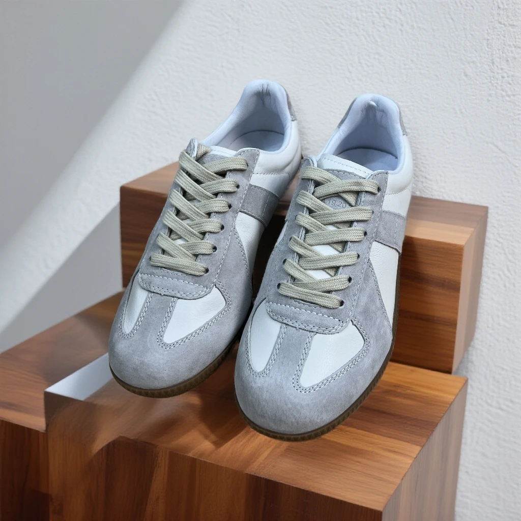 头层牛皮德训鞋女士德训鞋夏季新款简约时尚拼色