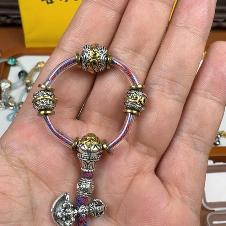 合成碳硅石铜合金文玩配饰不灭之火套装